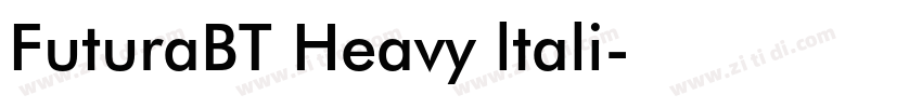 FuturaBT Heavy ltali字体转换